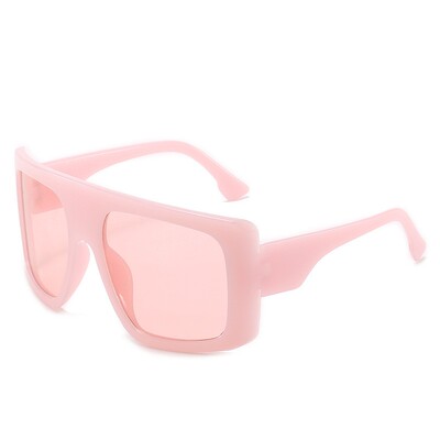新款欧美潮流时尚大框太阳镜女 百搭墨镜 精致瓦片镜片sunglass