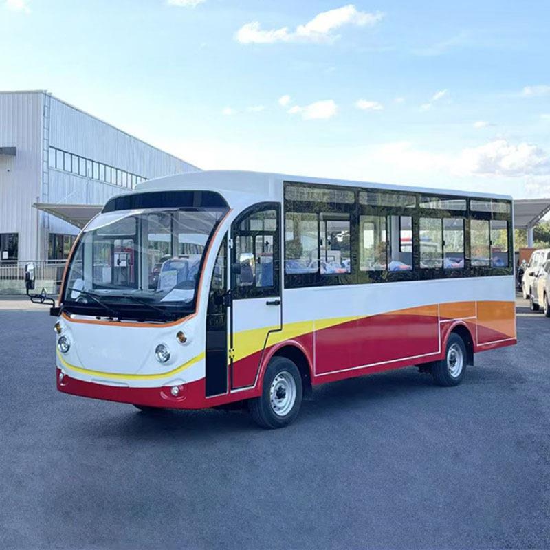 广西2座大型电动步观光车价格电动巡逻车四轮旅游观光车图片