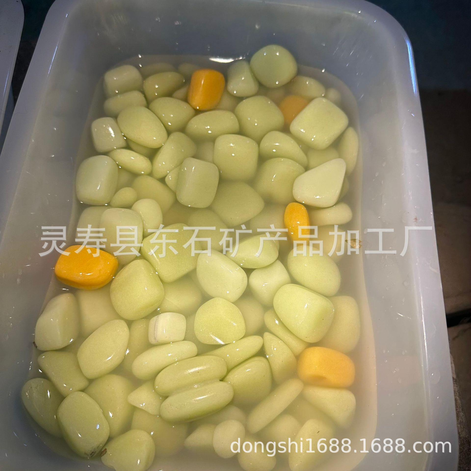 长效高亮夜光碎石 公园造景 抛光滚石发光石子