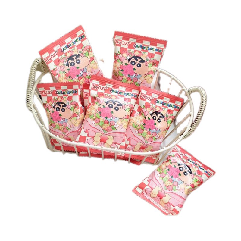 蜡笔小新蔓越莓雪花酥结婚订婚喜糖散装称重满月回礼休闲零食糖果