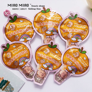 卡皮巴拉香橙味棒棒糖散装 糖果宝宝宴生日宴喜糖喜饼伴手礼搭配礼