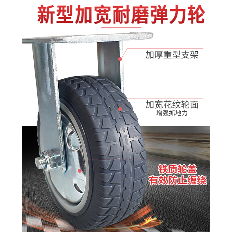 小推车平板车拉货便携折叠拉车静音手推车推货拖车家用板车搬货车