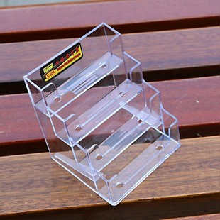 透明名片盒科记多层名片盒六格名片座八格多功能名片盒桌面卡片架