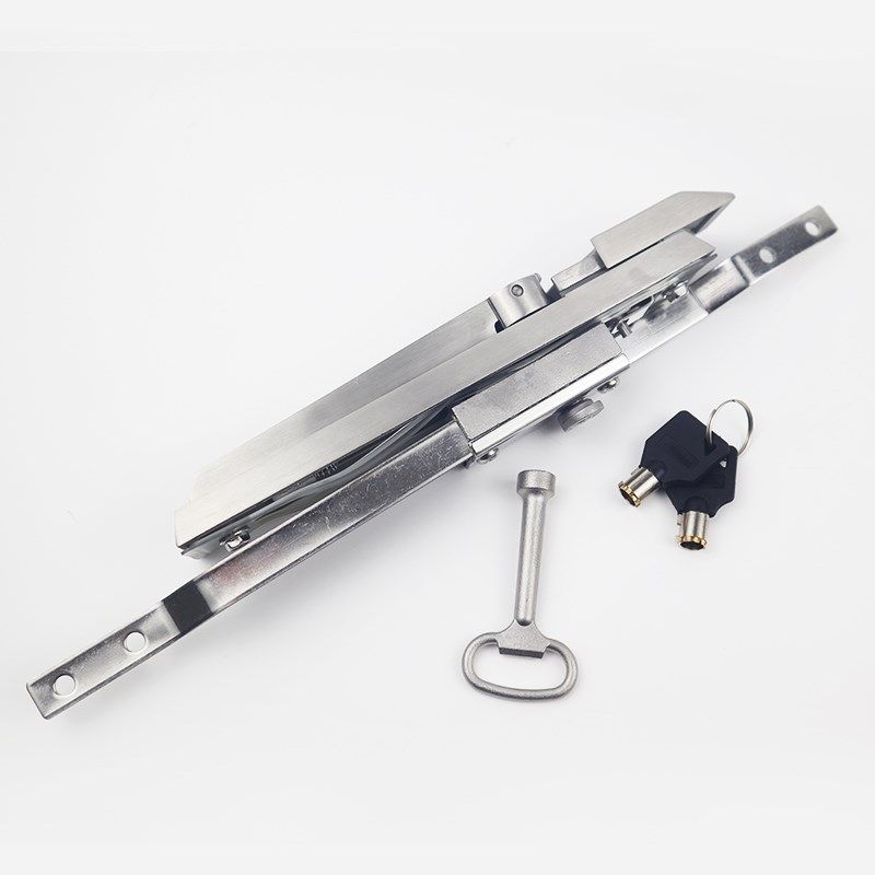 304不锈钢MS830天地连杆锁威图柜锁配电箱弹子锁芯三角锁一字锁