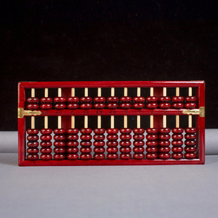 老式传统13档大号实木算盘复古珠心算盘工艺文玩算盘实木摆件送礼