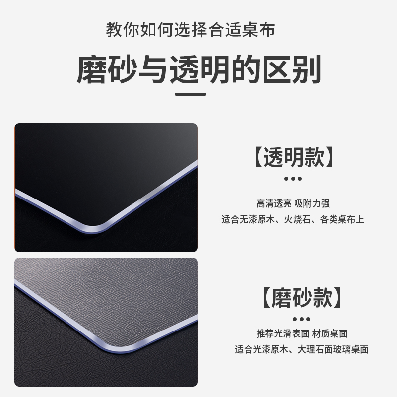 圆桌桌布PVC透明软玻璃圆形餐桌面茶几垫水晶板防水防油防烫家用