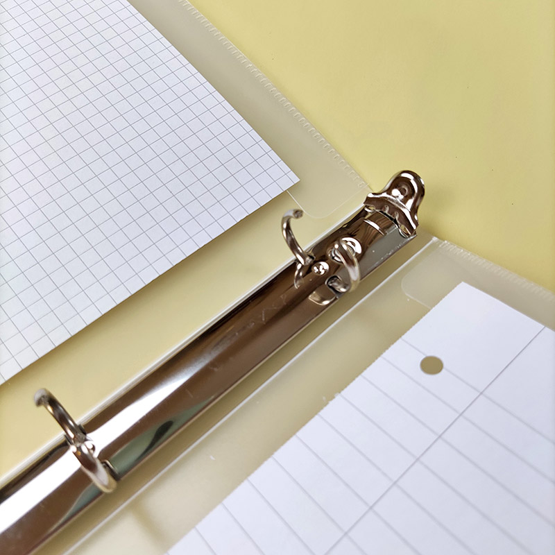 PUKKA配套A4透明活页替芯文件夹简约收纳4孔资料活页本塑料快劳夹