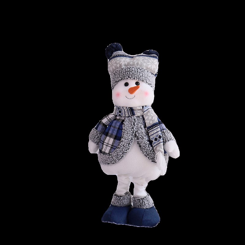 圣诞公仔套装三口之家娃娃麋鹿雪人圣诞老人摆件圣诞树下装饰新款