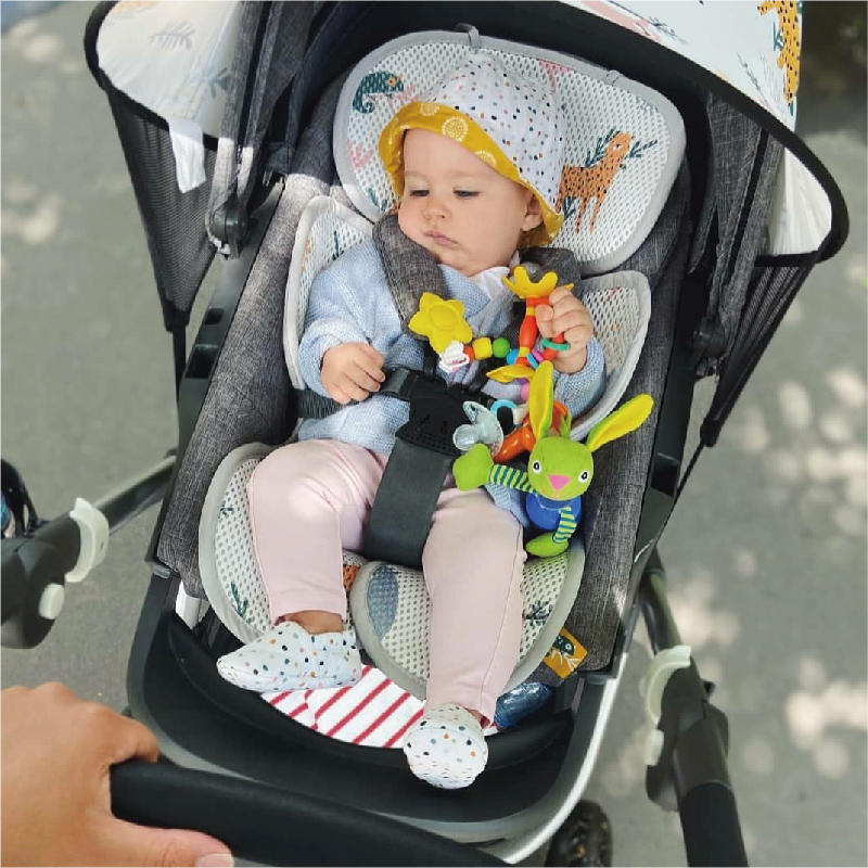 JOBIBI婴儿推车凉席垫通用遛娃神器坐垫安全座椅宝宝餐椅透气