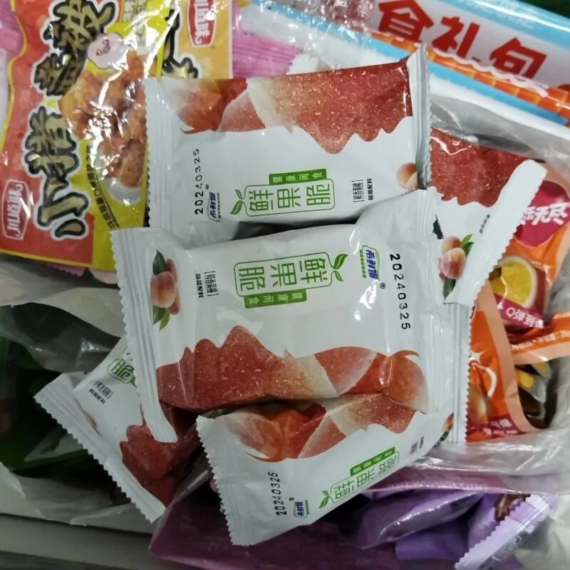 新冻干黄桃脆片果脯水水果干孕妇儿童网红零Z食休闲小吃