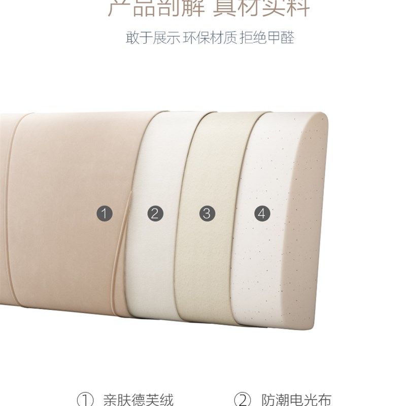 署策艾背垫床头靠垫软包榻榻米双人大靠垫床头板罩可粘贴海绵垫
