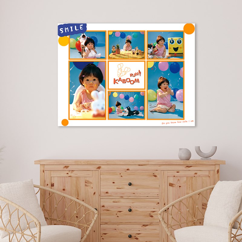 无框画拼贴30x40摆台油画布挂墙无框画 装饰画 来图定制 照片打印