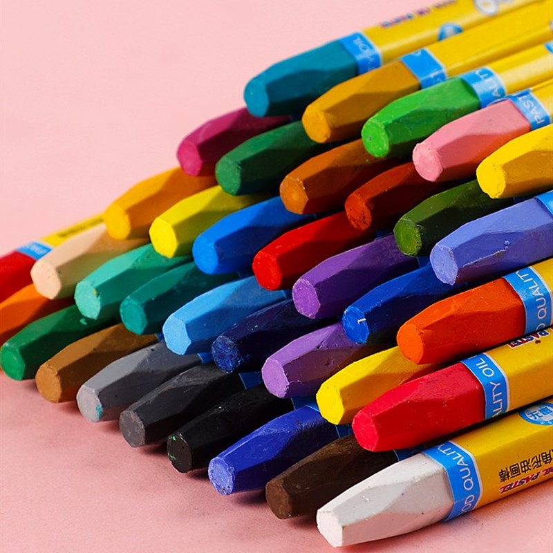 儿童油画棒套装12色24色36色绘画画笔彩笔幼儿园小学生可水洗蜡笔