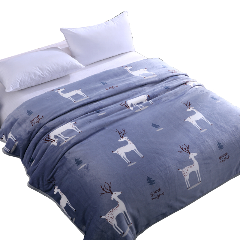 珊瑚绒毯子冬季铺床加厚保暖床单学生单人双人休闲法兰绒毛毯盖毯