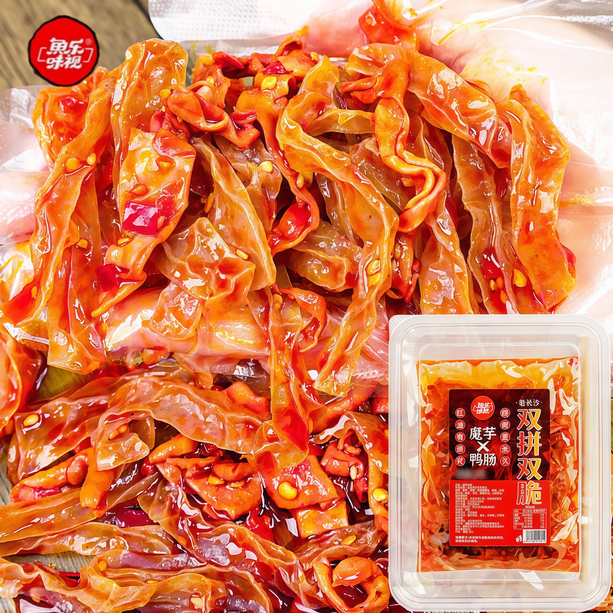 魔芋鸭肠湖南香麻辣卤味脆笋小包解馋小吃零食开袋即食下酒菜熟食
