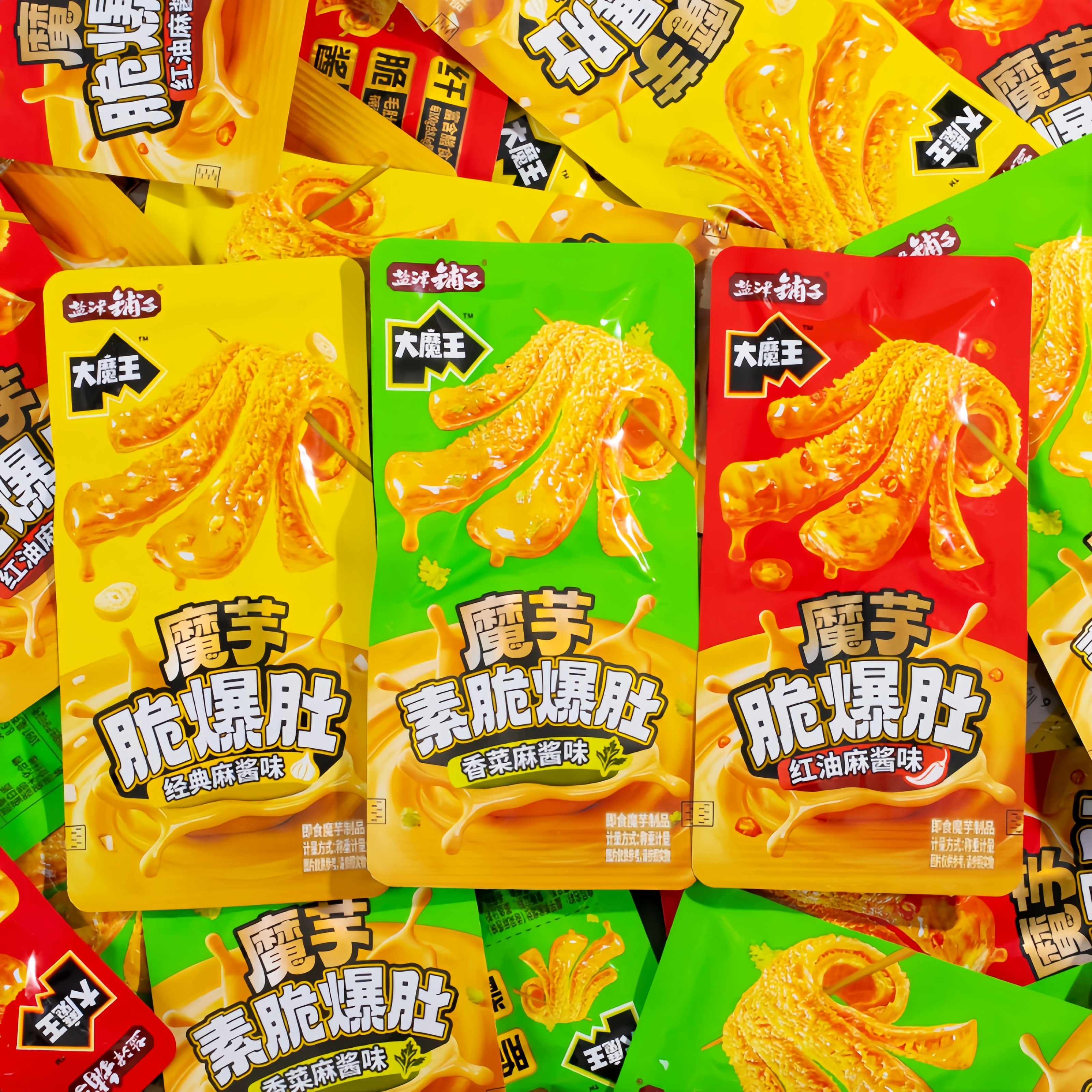 盐津铺子大魔王魔芋脆爆肚小零食