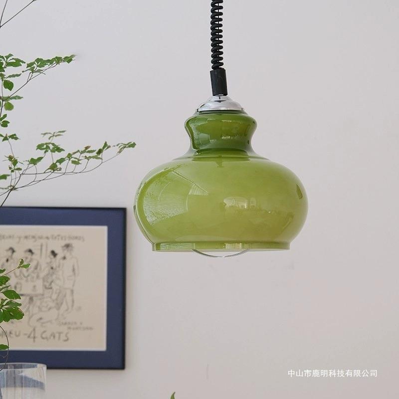 法式中古可拉伸缩升降餐厅吊灯北欧奶油风民宿过道书房餐桌主灯具