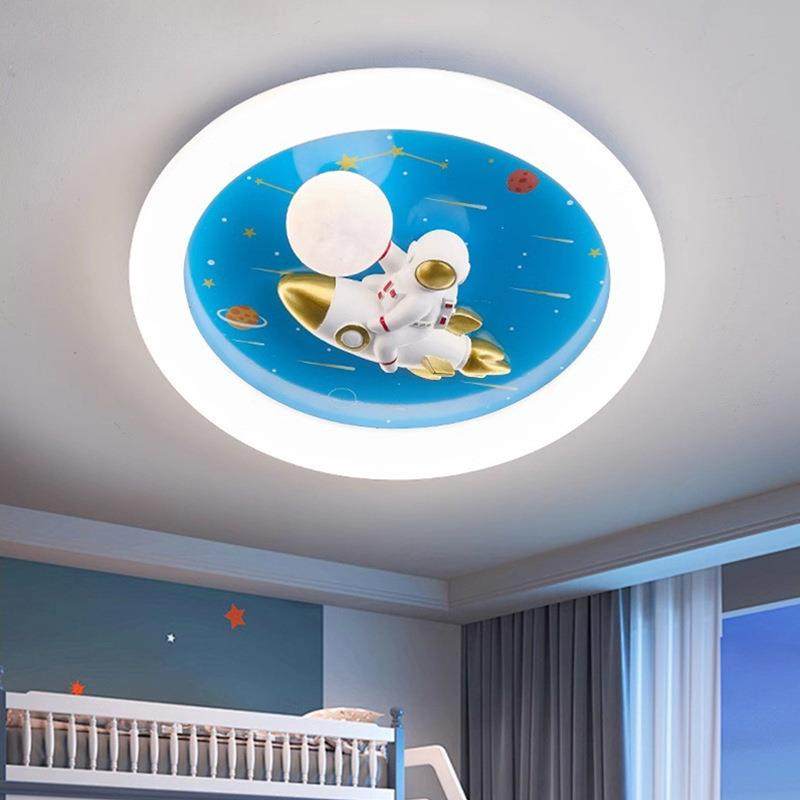 儿童房吸顶灯男孩卧室灯2025新款全光谱护眼LED智能男童房间灯具