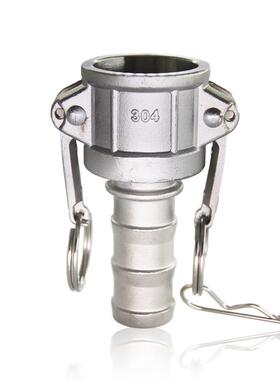 厂家直销母头板把式不锈钢快速接头 C型头快插接头卡扣连接器CAML