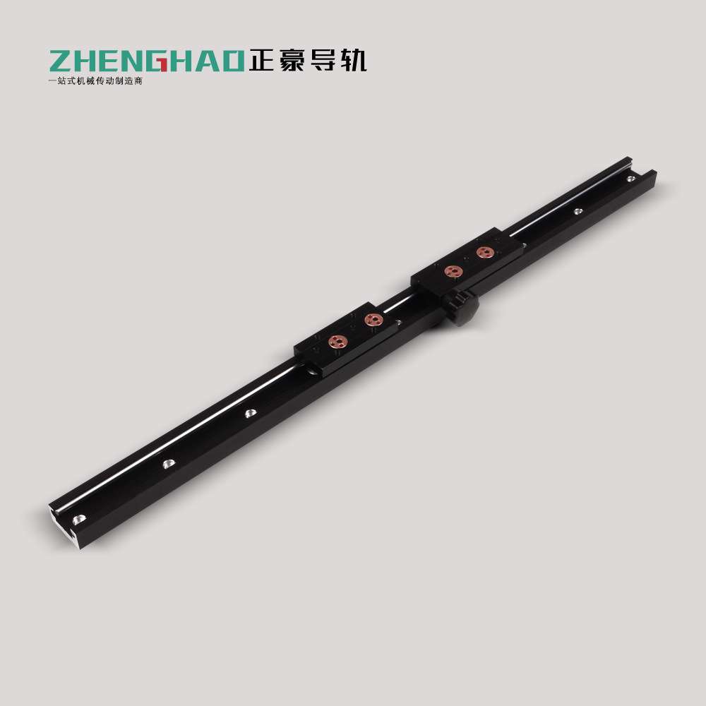 SGR内置双轴芯滚轮直线导轨无/带梅花锁紧手柄滑块线性滚柱高精度