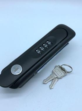 MS890黑色密码锁，四位机械密码平面锁，电柜门锁，通讯柜门锁
