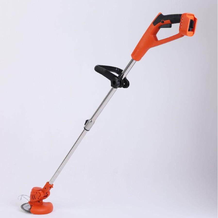 无线锂 电动割草机家用小型打草机器庄园花园手持一体收缩除草机