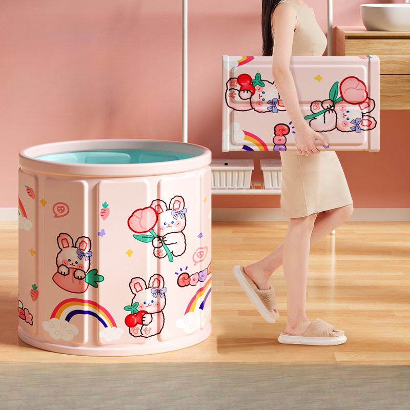 泡澡桶可折叠大人浴桶家用浴缸洗澡桶成人泡浴桶儿童沐浴全身浴盆