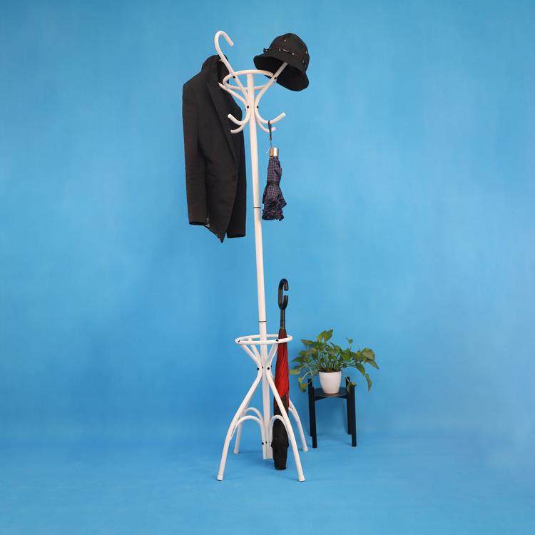 欧式铁艺大衣收纳架 卧室客厅落地挂衣架衣服挂架 衣帽架雨伞展架