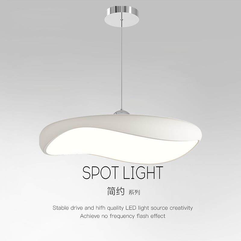 奶油风餐厅吊灯简约现代饭厅餐桌吧台灯主卧室房间设计师LED灯具