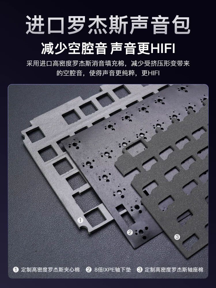 PMO rs8v2 customized riccks mechanical keyboard wireless Bluetooth desktop e-sports gaming computer office