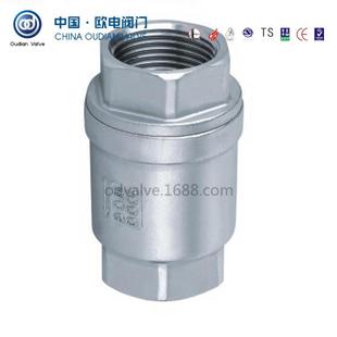 止回阀内螺纹连接H12W不锈钢立式 立式 丝扣止回阀