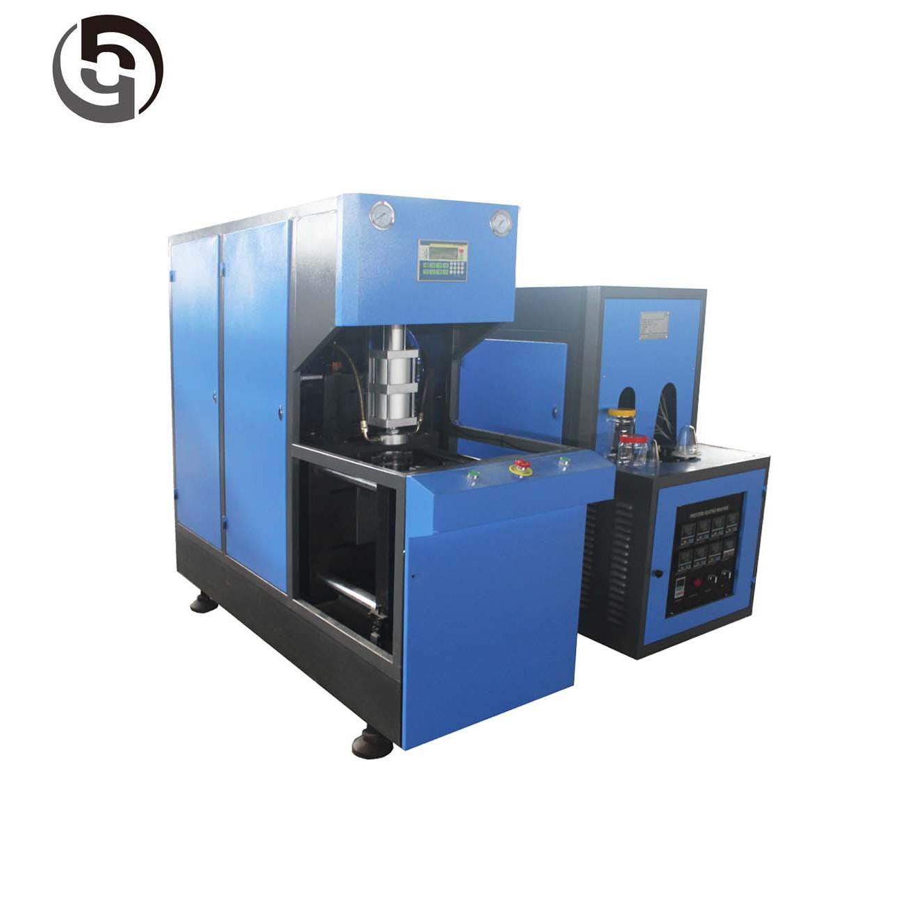 供应HY-C半自动吹瓶机广口辣椒糖果罐吹瓶机pet食品罐吹瓶