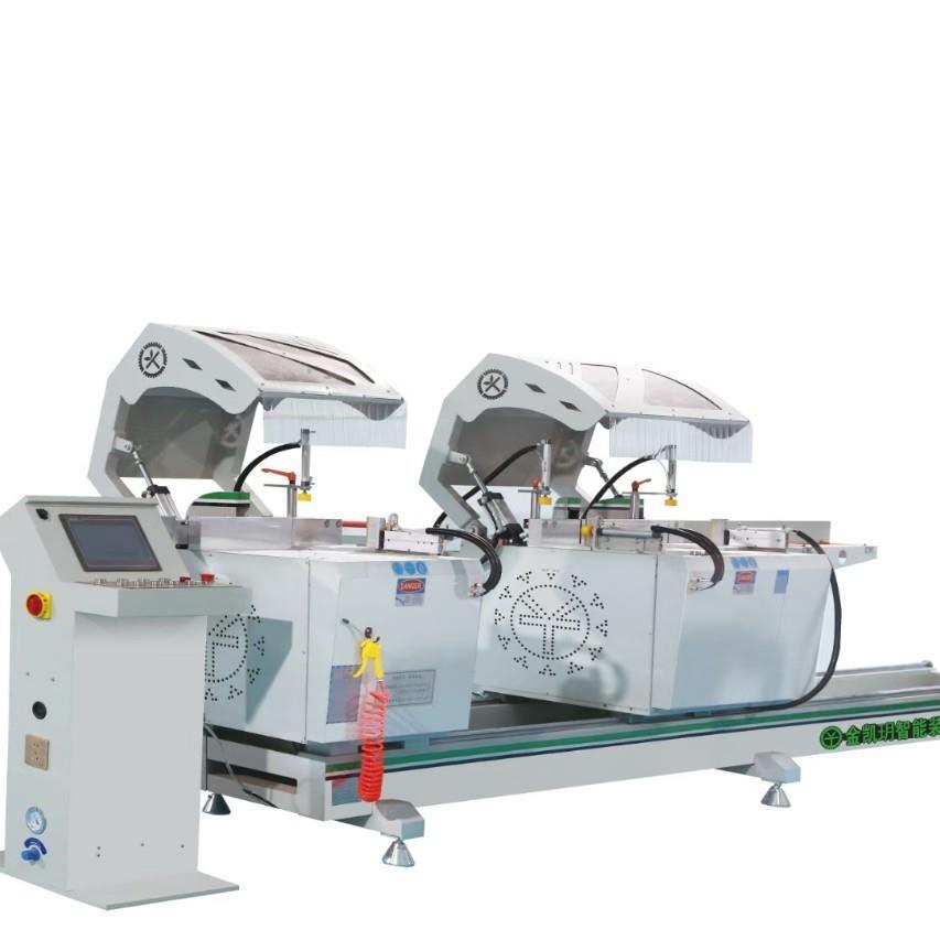 断桥600三头锯铝门窗550数控三头切割机移门90/45度500移门三头锯