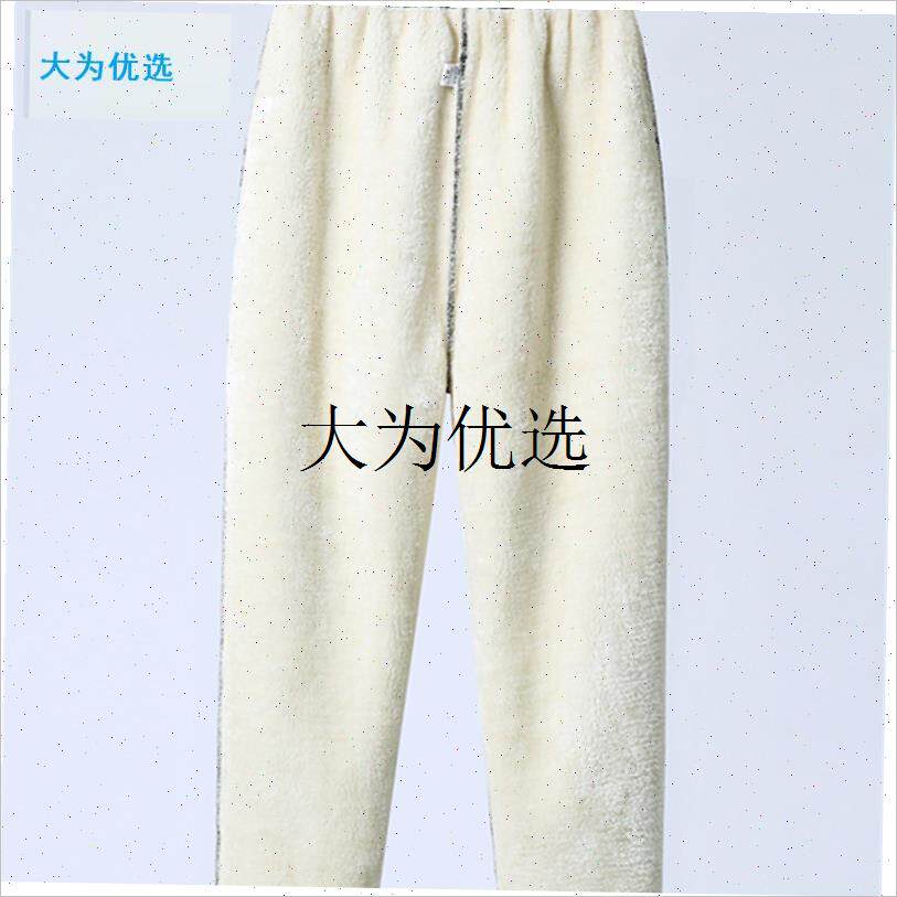 洋气妈妈裤子冬季加绒加厚中老年女裤宽K松小个子奶奶裤女老人棉,