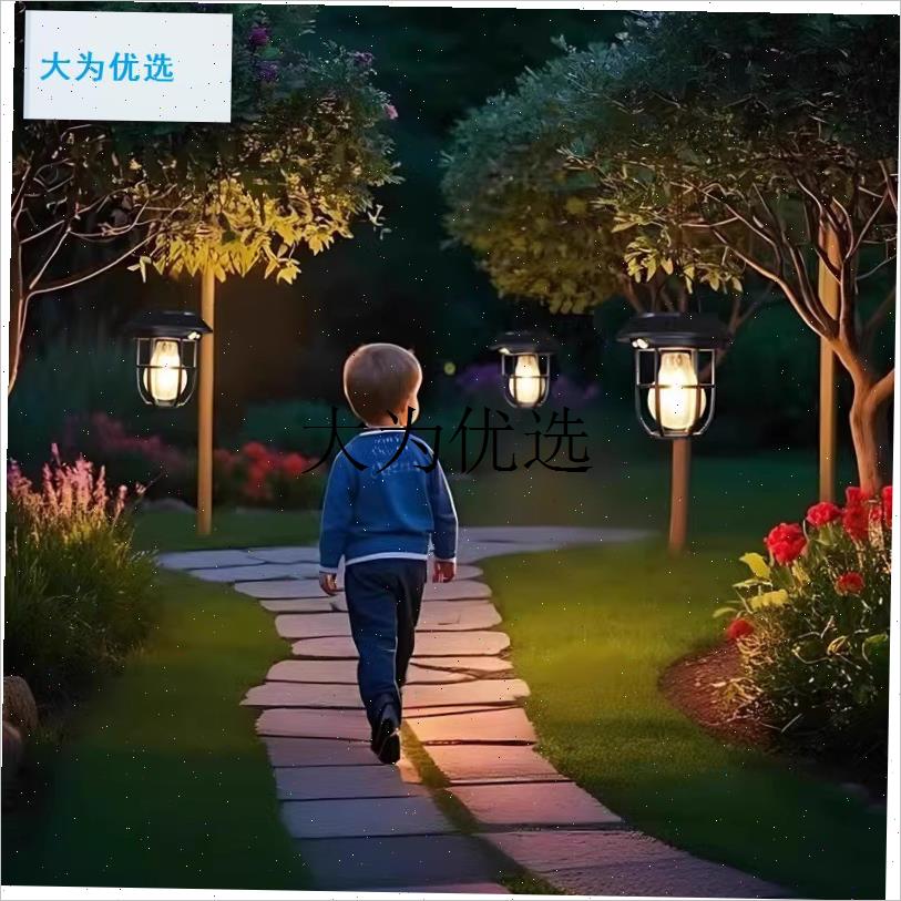 太阳能挂b树灯防水照明灯户外灯庭院人体自动感应灯花园阳台灯小,