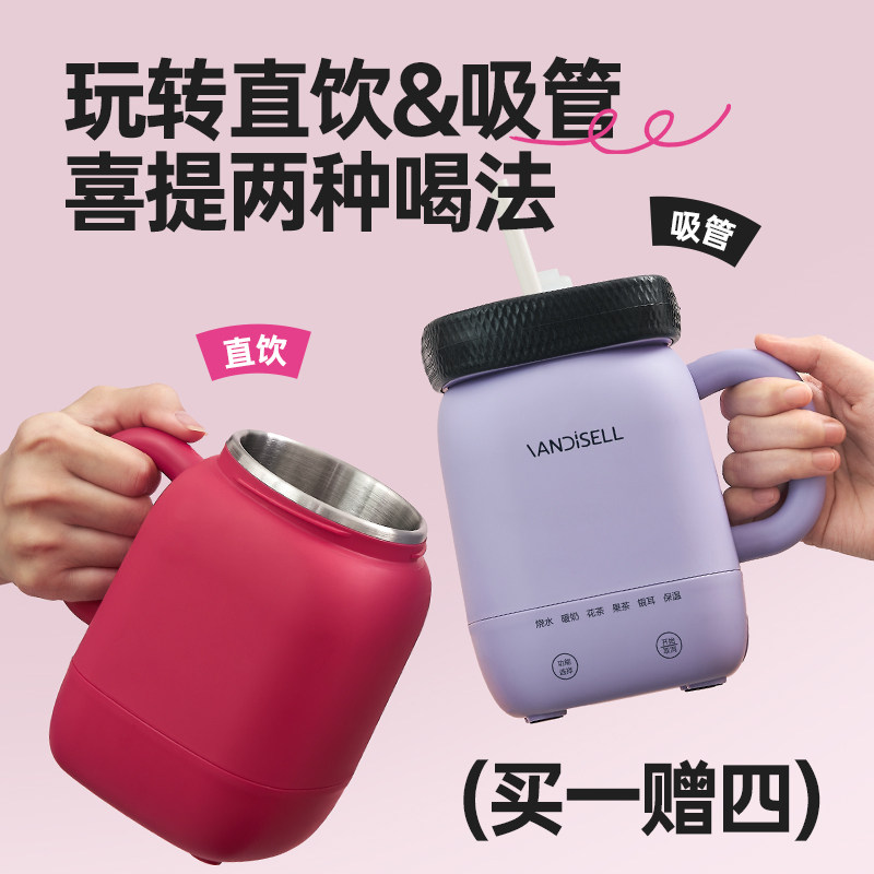 元气养生杯办公室养生mini花茶煮茶器一人养生杯多功能保温烧水壶