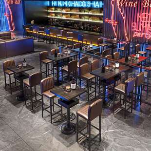 酒吧高脚桌椅迪吧静吧散台livehouse 梦田酒馆夜场清吧高凳子组合