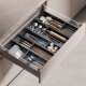 铝合金收纳盒中分类勺子橱柜配件格筷子厨房拉篮内抽抽屉式 工具盒