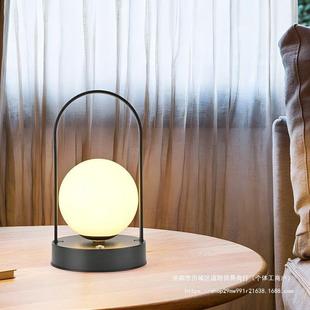 台灯可爱充电台灯复古小夜灯可充电婴儿氛围灯无线不插电露营床头