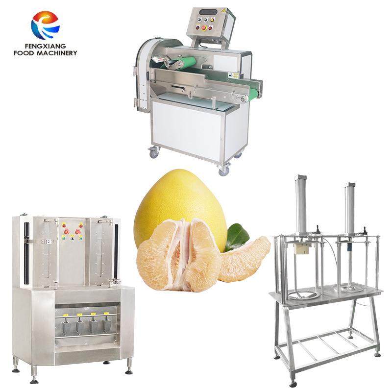 工厂大型双头文旦柚削皮分瓣机菠萝蜜香瓜哈密瓜西瓜南瓜去皮机