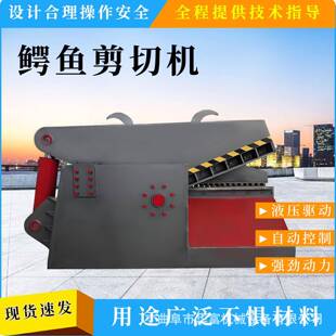 200吨废铁废钢金属剪切机钢筋角铁金属切断机虎头剪切机视频