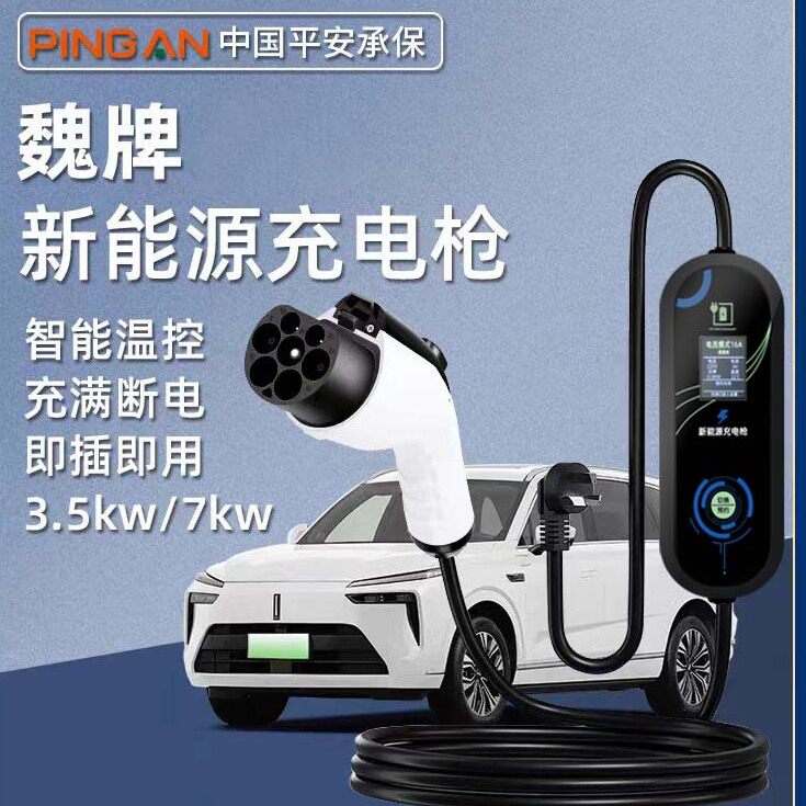 长城魏牌蓝山/高山/摩卡原厂充电枪7kw充电桩家用新能源车随车充