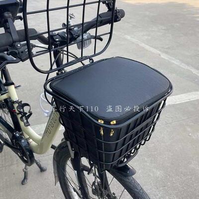 适用于莫曼顿see330 350旅行车前货架大容量铁车筐车篮买菜蓝防水