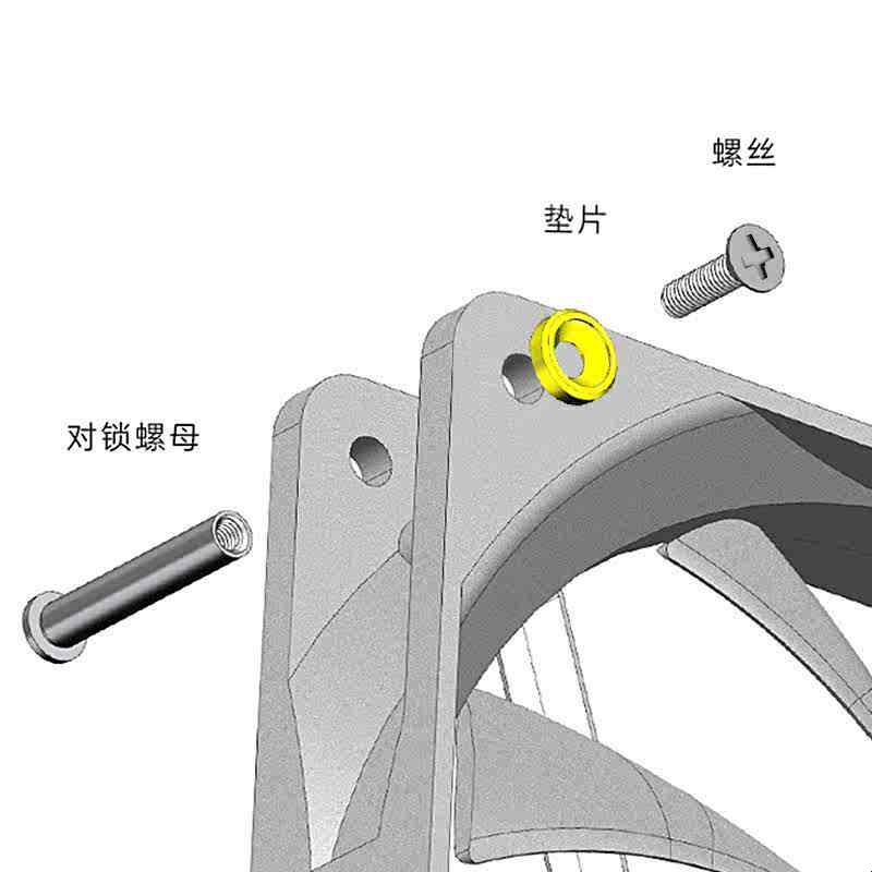 慧尔德CT3.0CM机箱风扇双层固定螺丝包不伤风扇更静音带垫片工具图片