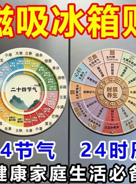 【二十四节气冰箱贴】知识小科普好寓意亚克力冰箱贴磁吸送朋友贴