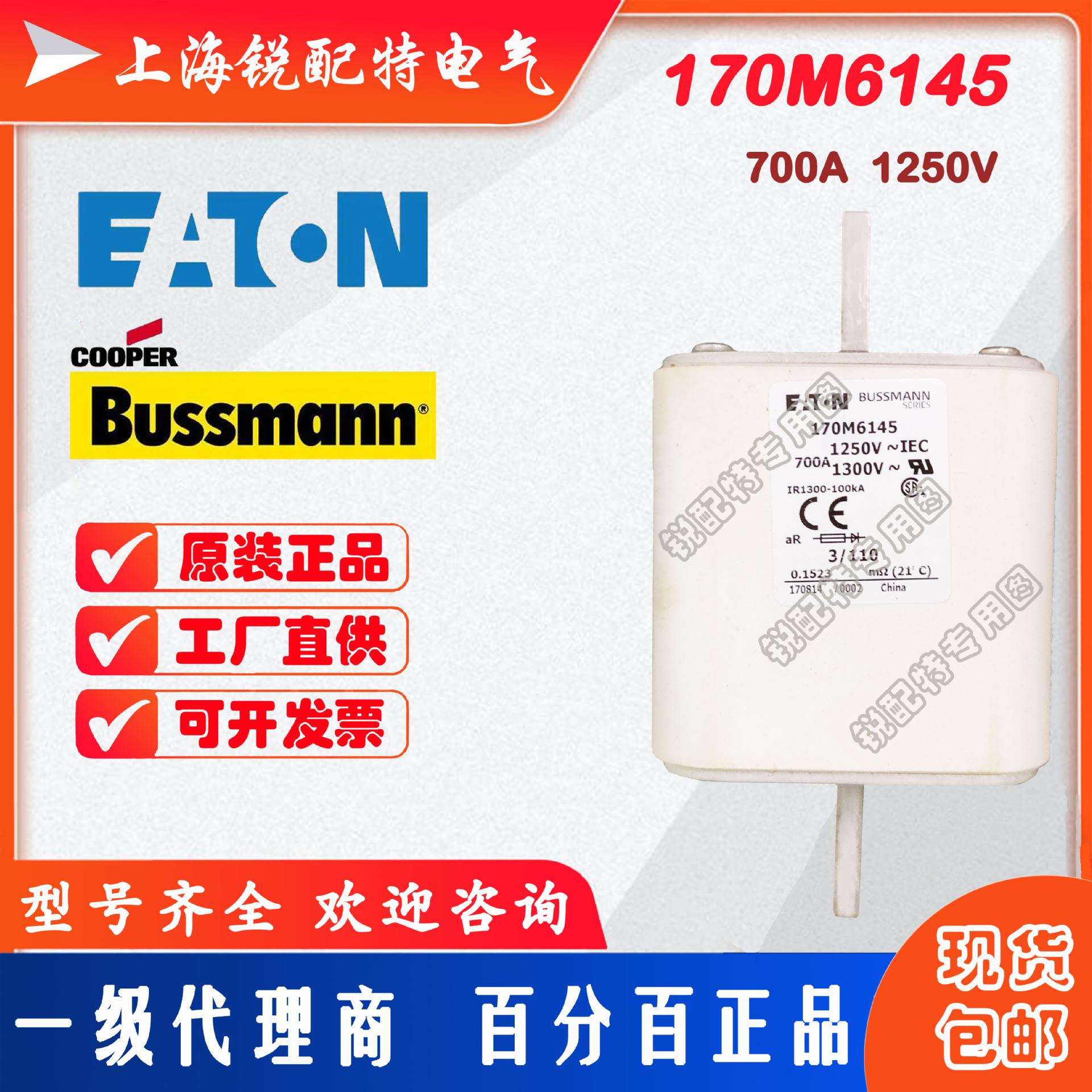 170M6145快速熔断器 1250V 700A 巴斯曼BUSSMANN快速熔断器