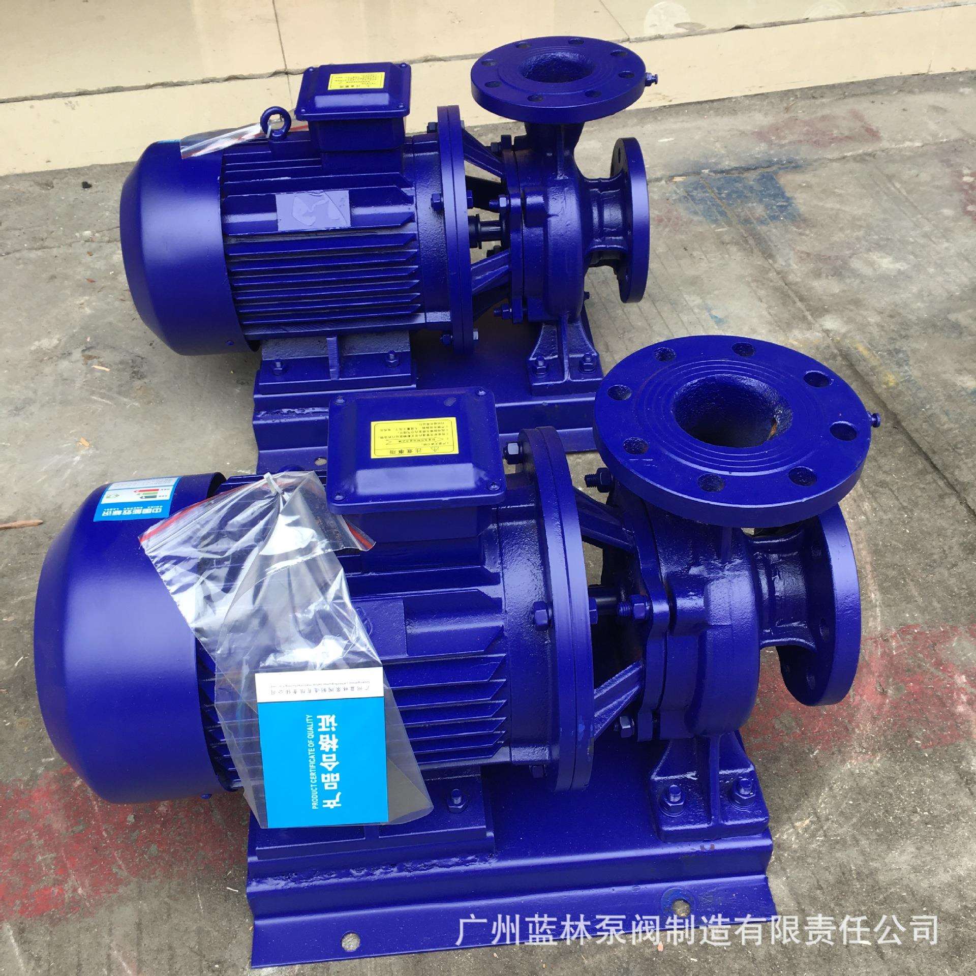 IRW卧式管道增压泵 IRW65-200B立式管道泵 4kw给水增压泵