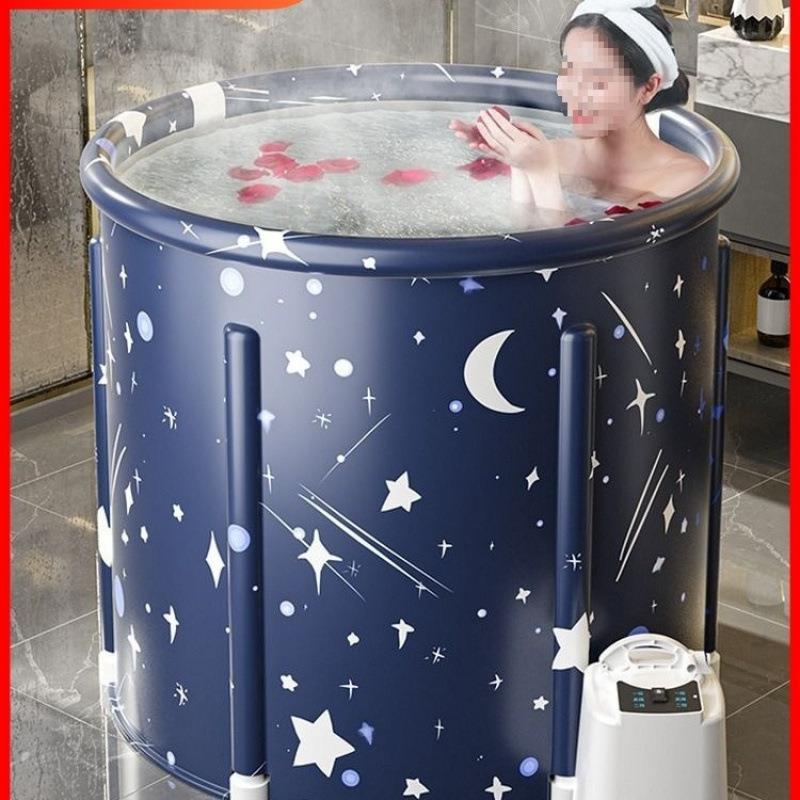 泡澡桶大人折叠加热洗澡桶家用坐浴盆全身浴桶浴缸成人熏蒸