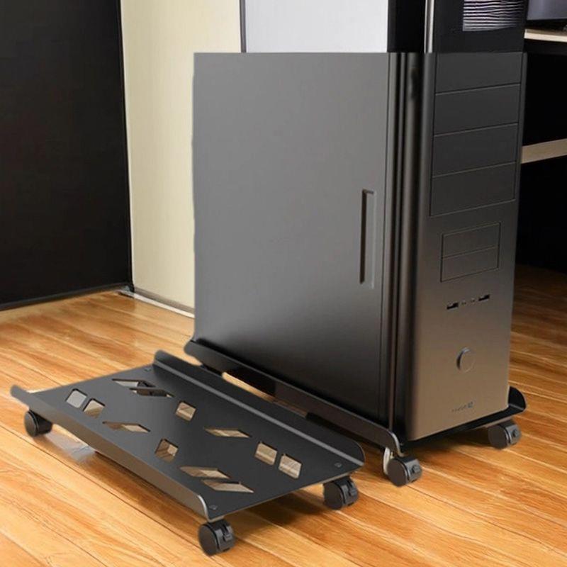 电脑主机托架支架可移动机箱底座带滑轮置物架家用台式办公室托盘