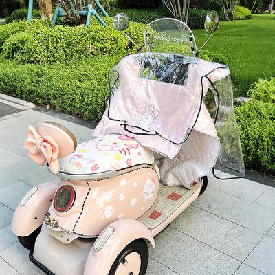 我的小三轮也有挡雨罩啦~